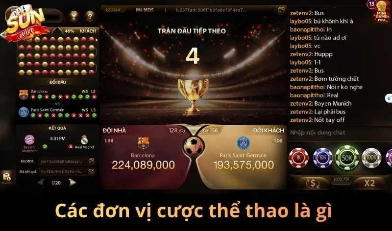 Các đơn vị cược thể thao là gì?