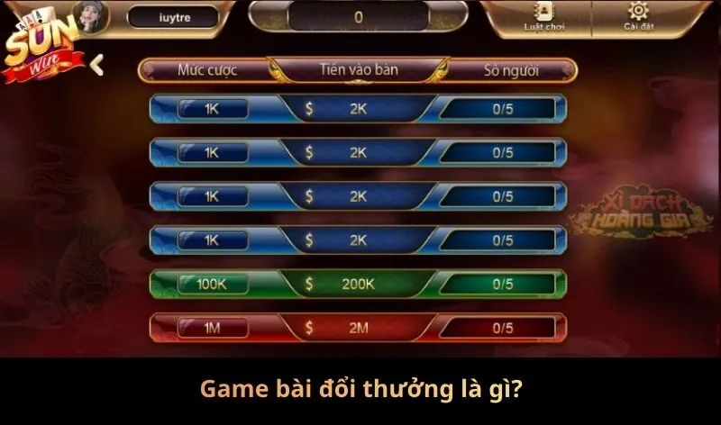 Game bài đổi thưởng là gì?