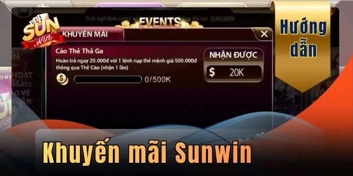 Khuyến mãi Sunwin - Tổng hợp ưu đãi cực hời dành cho game thủ