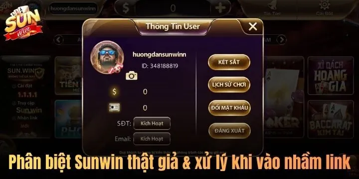 Cách khắc phục khi lỡ vào nhầm Sun win giả mạo