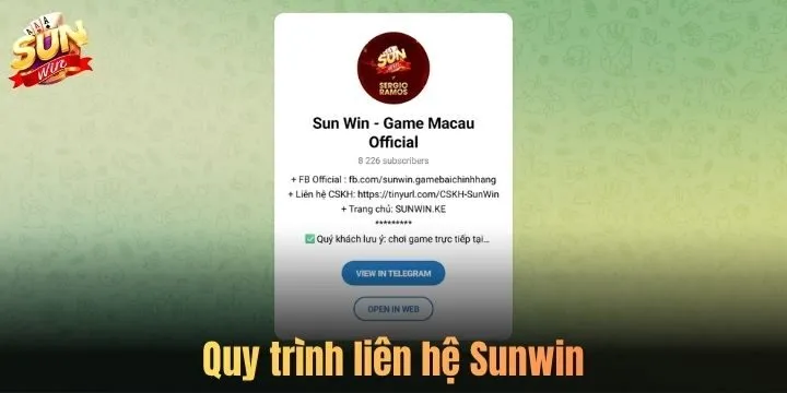 Quy trình liên hệ Sunwin giải quyết vấn đề