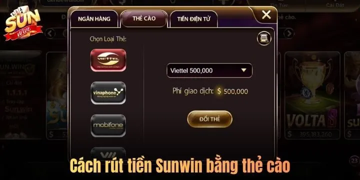 Tiến hành rút tiền Sunwin như thế nào?