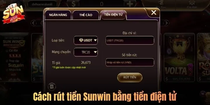 Tiến hành rút tiền Sunwin như thế nào?