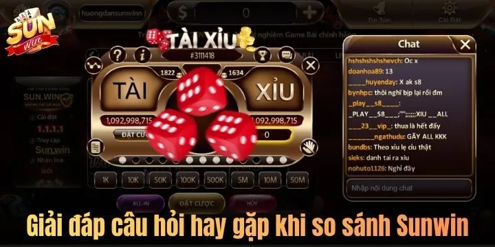 Khi so sánh Sunwin, game thủ Việt có gì thắc mắc? 