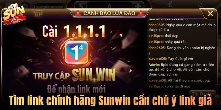 Cảnh báo sự xuất hiện của link Sunwin giả mạo
