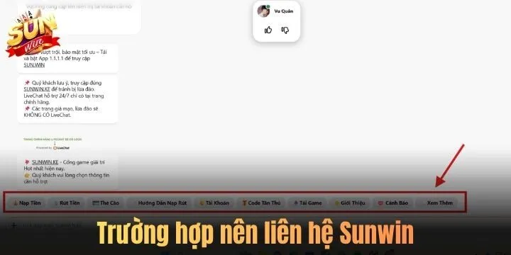 Những trường hợp nên liên hệ Sunwin ngay lập tức