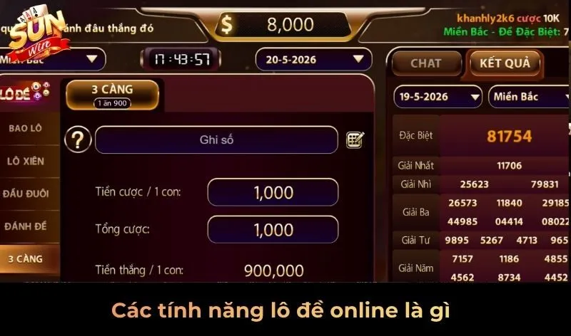Các tính năng lô đề online là gì?