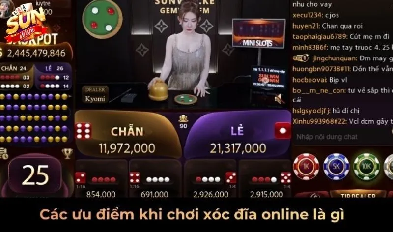 Các ưu điểm khi chơi xóc đĩa online là gì?