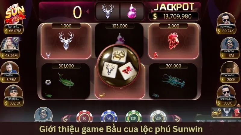 Quy luật và thuật ngữ trong bầu cua lộc phú Sunwin