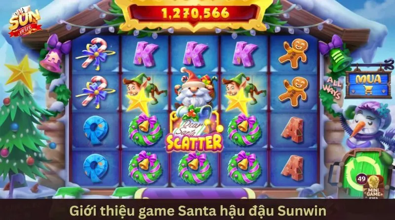 Tổng quan giao diện game Santa hậu đậu Sunwin