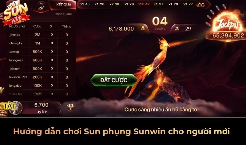 Hướng dẫn chơi game Sun phụng Sunwin cho bạn mới