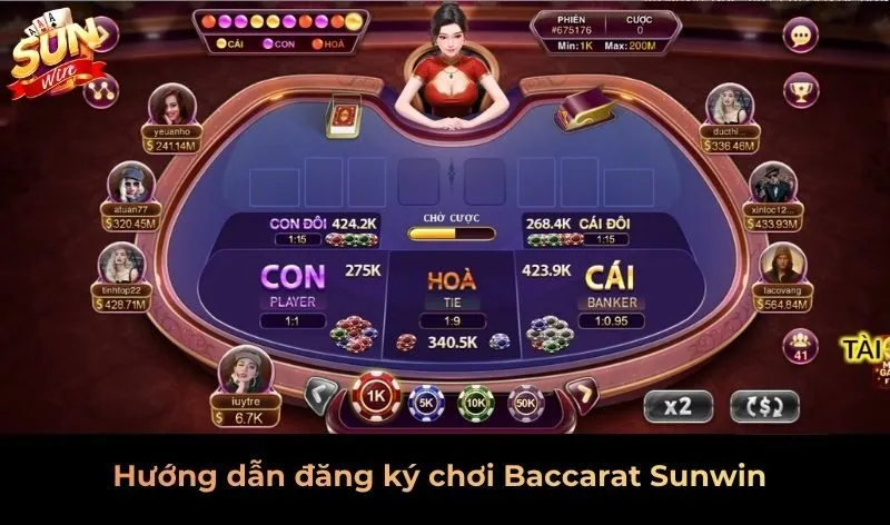 Hướng dẫn chơi Baccarat Sunwin cho tân thủ