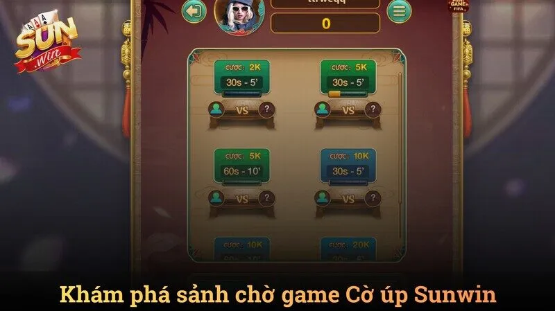 Khám phá chi tiết sảnh game Cờ úp Sunwin