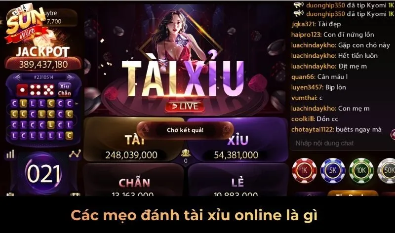 Các mẹo đánh tài xỉu online đỉnh của chóp