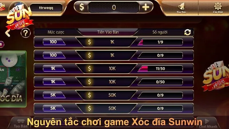 Những nguyên tắc anh em nên biết khi chơi Xóc đĩa Sunwin