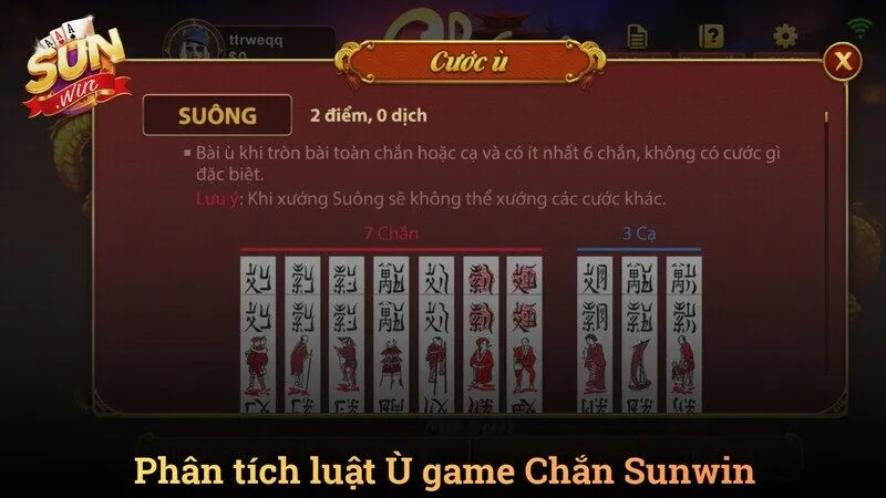Phân tích chuyên sâu luật ù và cơ chế phạt trong chắn Sunwin