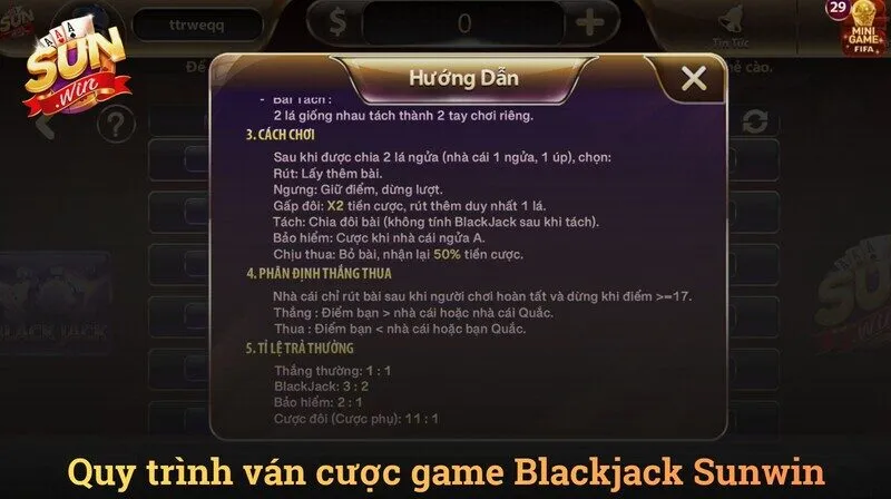 Tổng quan về trò chơi Blackjack Sunwin