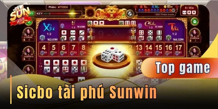 Sicbo Tài Phú Sunwin – Trải nghiệm tài xỉu xúc xắc đỉnh cao