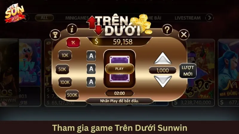 Các bước tham gia chơi Trên dưới Sunwin như thế nào?