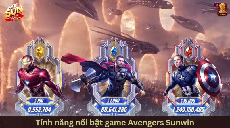 Các tính năng đặc biệt trong Avengers Sunwin