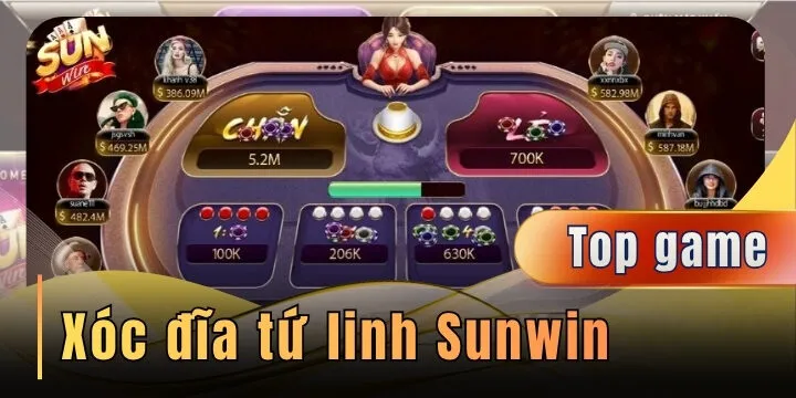Xóc Đĩa Tứ Linh Sunwin – Top game kiếm tiền nhanh nhất 2026